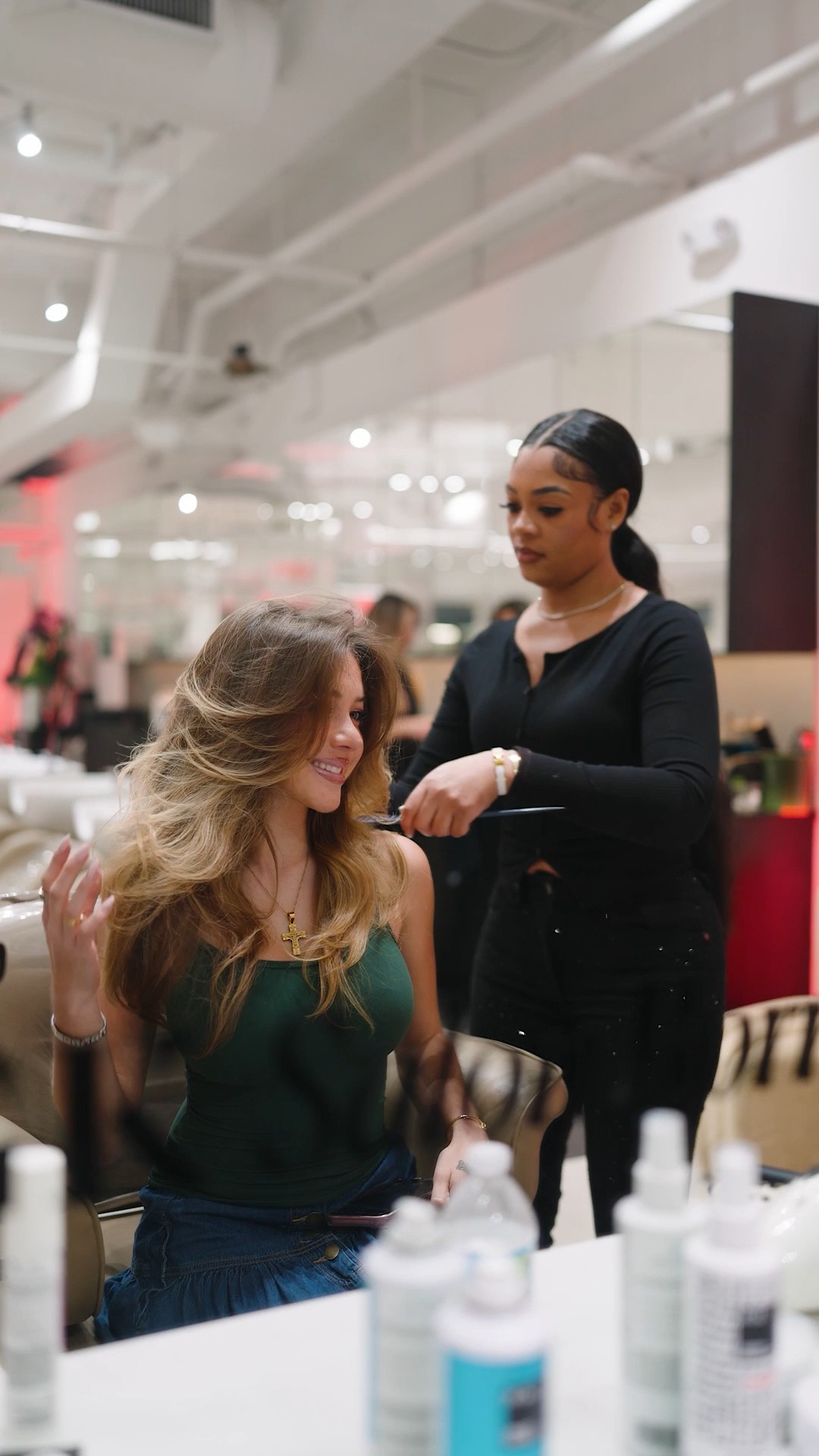 Instagram post by @igksalons for IGK Hair. Caption reads: We hosted the ultimate girls’ night out at our....