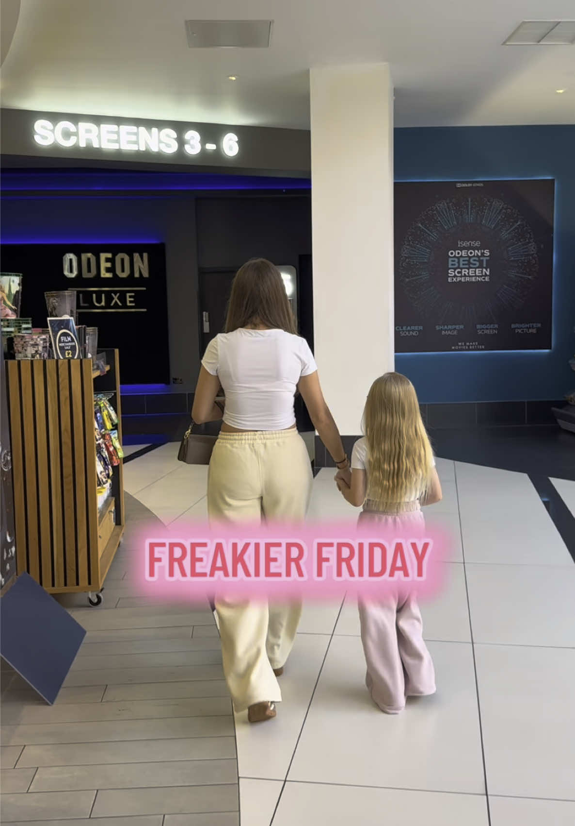 TikTok post by @bynaomib for Disney Studios Indonesia. Caption reads: #Ad Mama and mini cinema trip to watch....