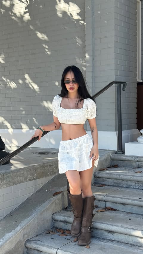 Instagram post by @chynale for Urban Outfitters. Caption reads: [...] lately 🌅 pulled some outfits from....