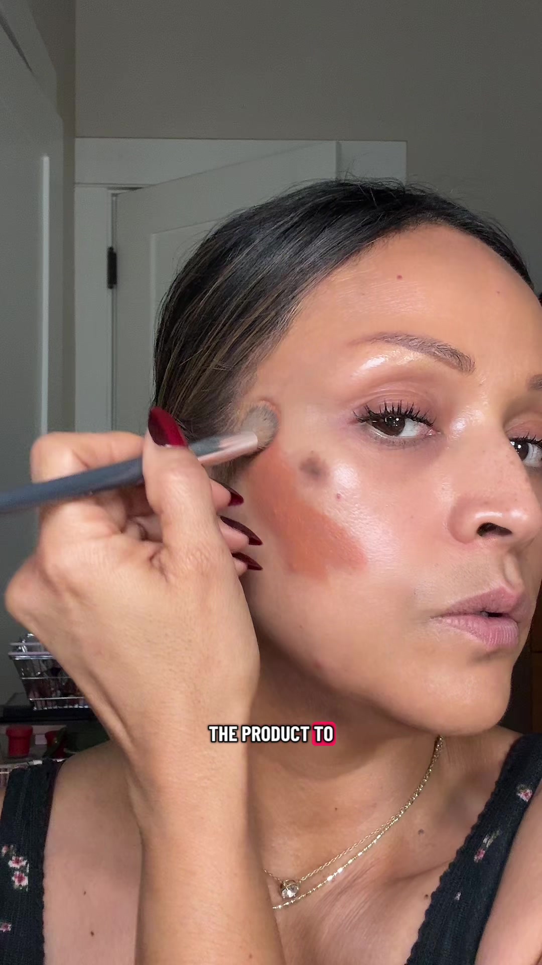 TikTok post by @taylorbabebeauty for BK Beauty. Caption reads: [...] (peach). Best product ever! Using @BK Beauty....