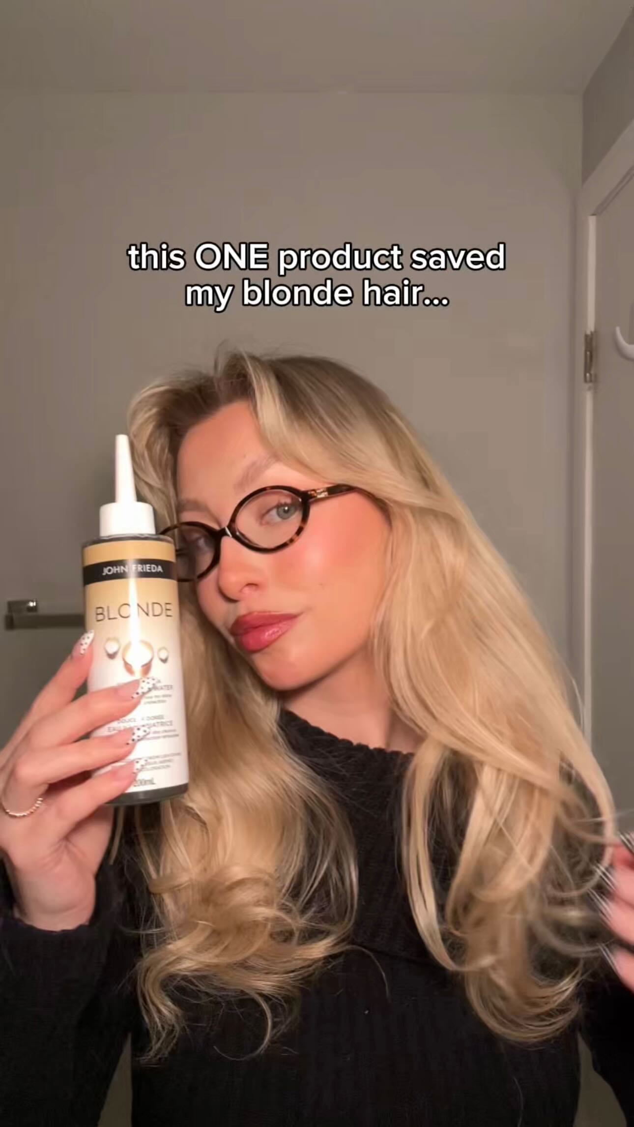 Instagram post by @laurenblackborow for John Frieda. Caption reads: #ad Blondes will NEVER stop having more fun thanks....