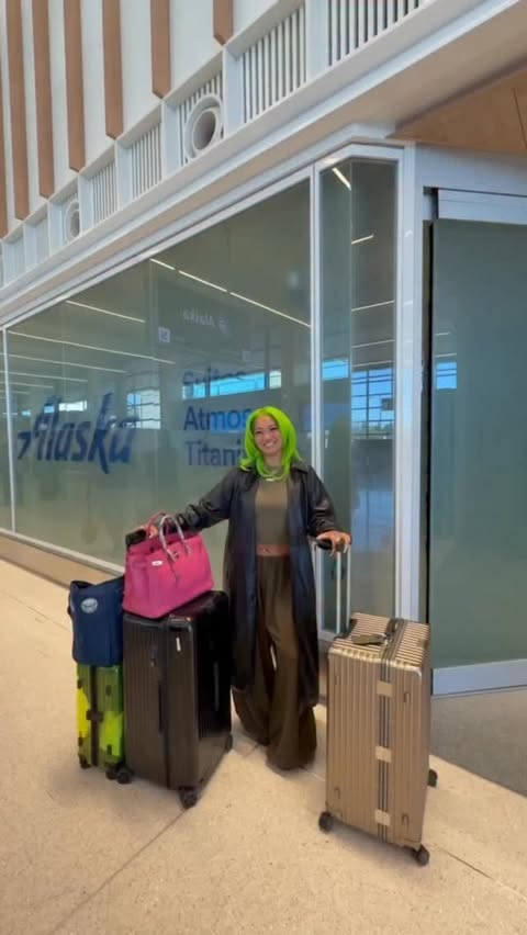 Instagram post by @infamouskayce for Alaska Airlines. Caption reads: The best way to experience London starts and ends....