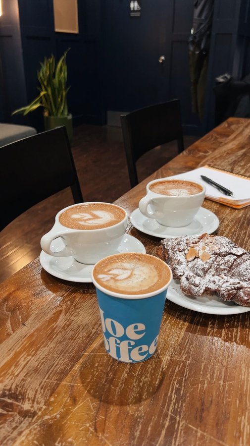 Instagram post by @imkellyliang for NotCo. Caption reads: AD | @notcous and @joecoffeecompany are....