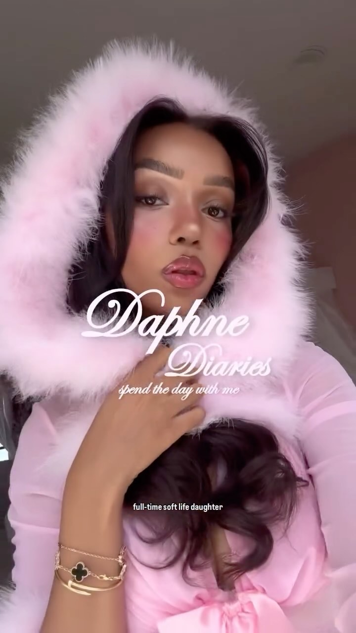 Instagram post by @daphneblunt for Naturium. Caption reads: spend the day with me 🎀 sharing my skincare....
