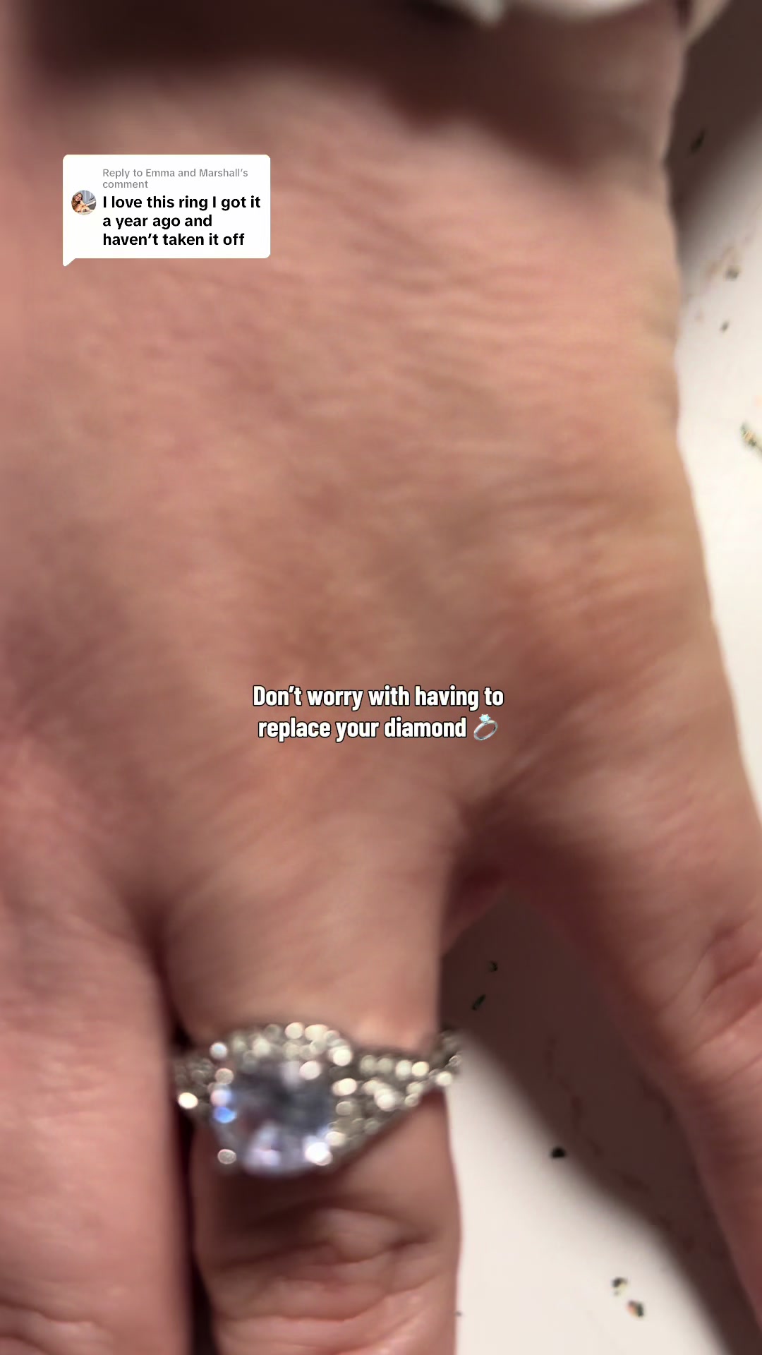 TikTok post by @mrchristhetech for Groove Life. Caption reads: [...] poppy & petunia Mini Cow Ring @Groove Life....