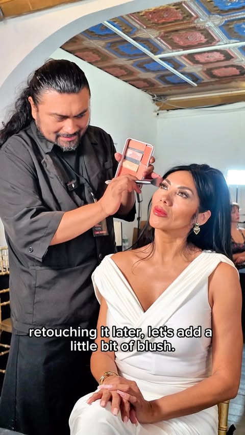 Instagram post by @gloriajimenezofficial for Billion Dollar Beauty. Caption reads: BEAUTY, FASHION & BIG DREAMS IN NYFW💄🔥 A little....