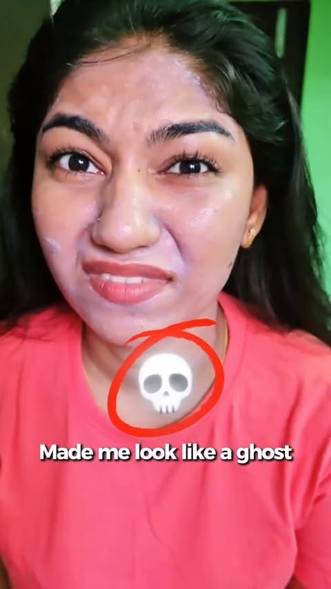 Instagram post by @aine_belle for WishCare. Caption reads: [...] FOR OILY SKIN (NO WHITE CAST!) ✨

This....