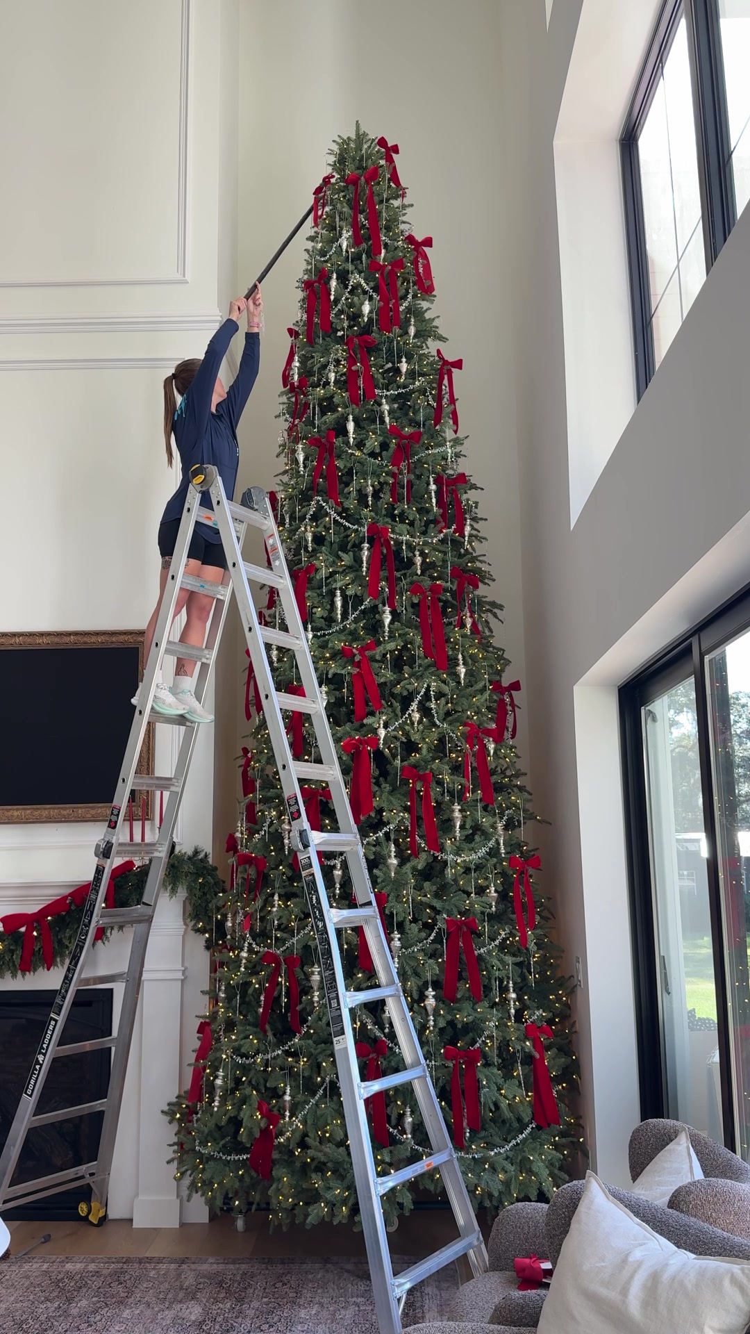 TikTok post by @houseandhens for Ring. Caption reads: [...] calls for a clearer view ✨ Upgraded to....