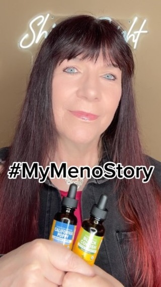 Instagram post by @muaythaijody for Herb Pharm. Caption reads: #Ad #MyMenoStory #ad #herbpharm #herbpharmpartner....