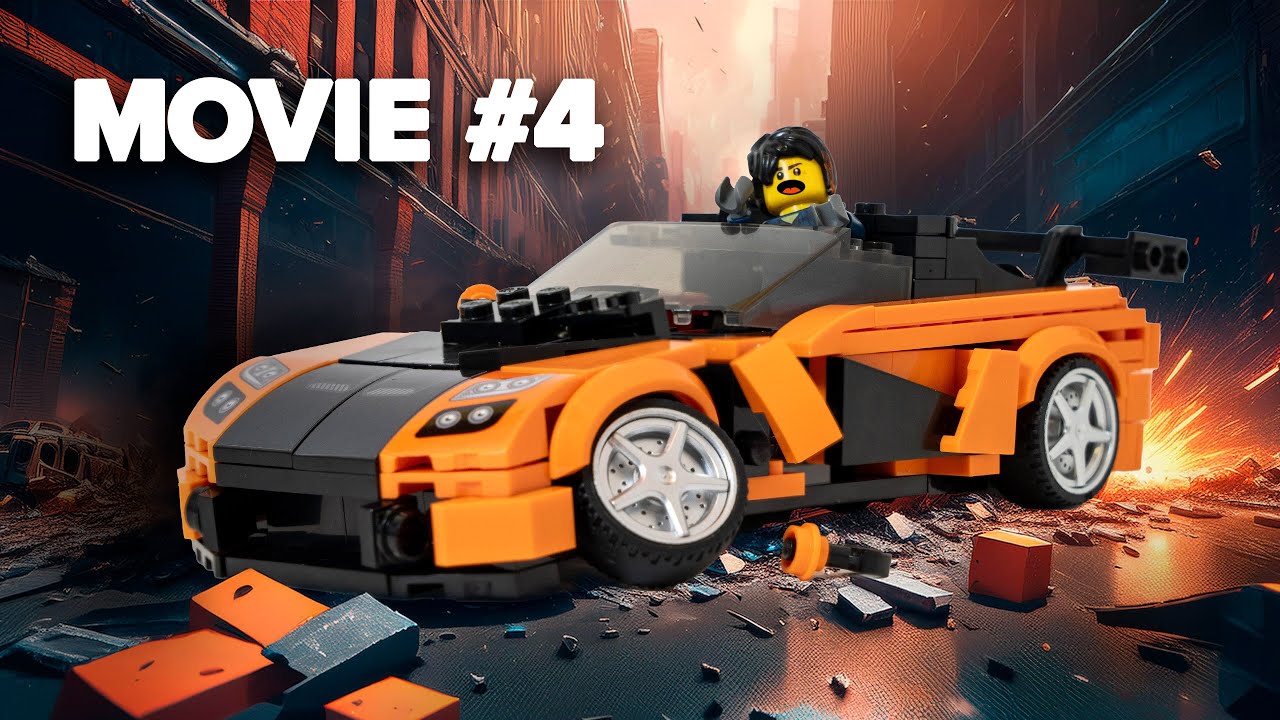 YouTube post by @-BRICKSnCARS- for Jmbricklayer. Caption reads: I CRASHED MY LEGO CAR….