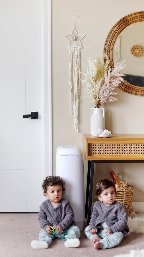 Instagram post by @kaur.mama.moments for Diaper Genie. Caption reads: I’ve been using the diaper genie signature pail....