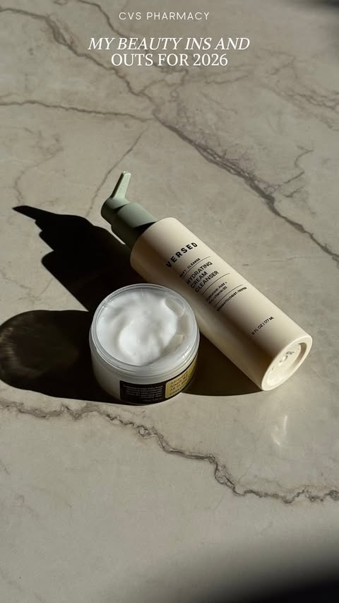 Instagram post by @itsmarisaherr for CVS. Caption reads: AD My beauty ins and outs for 2026 @cvspharmacy —....