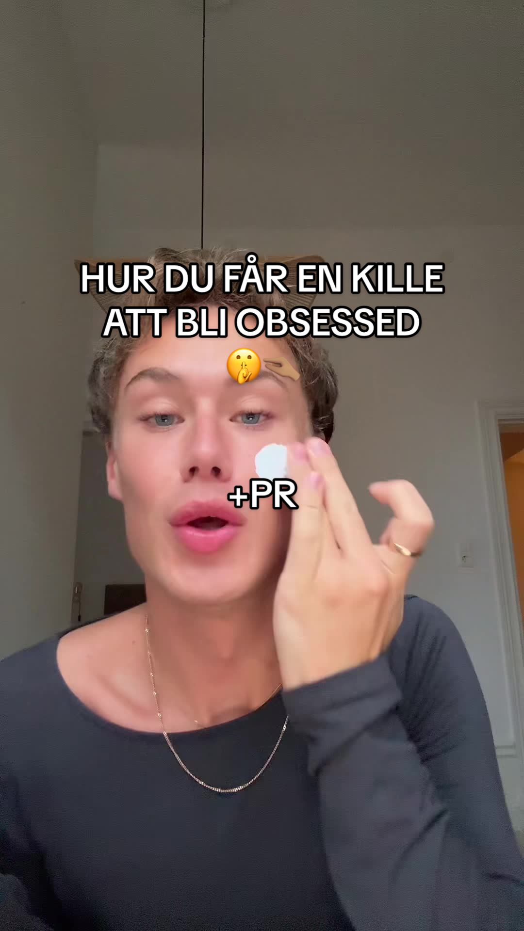 TikTok post by @emilallberg for Lumene. Caption reads: @Emil Allberg Hur du får en kille att bli....