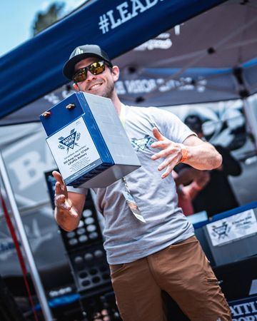 Instagram post by @chase.in.point for Battle Born Batteries. Caption reads: [...] GX! Last year I partnered up with....