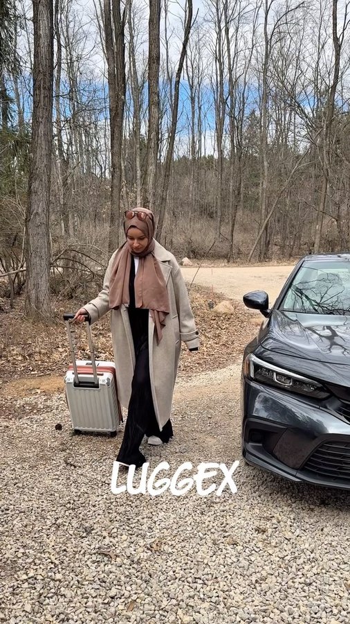 Instagram post by @ugc_zeynep for LuggeX. Caption reads: [...] roll with me anywhere I go😍 
Thank you....