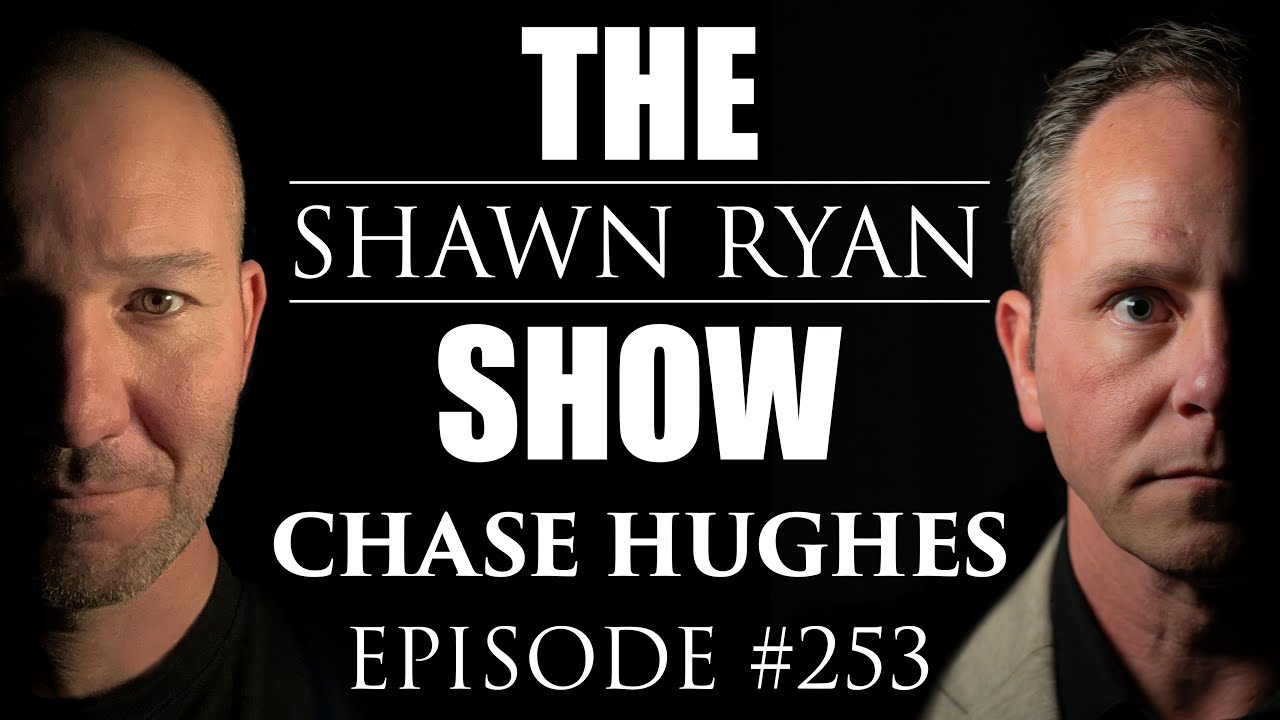 YouTube post by @ShawnRyanShow for ZipRecruiter. Caption reads: Chase Hughes - Real MKUltra Documents, Alien....