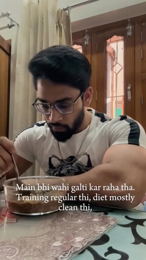 Instagram post by @akshat_xesthetix for HK Vitals. Caption reads: [...] skip ho raha tha…
tab maine add kiya HK....