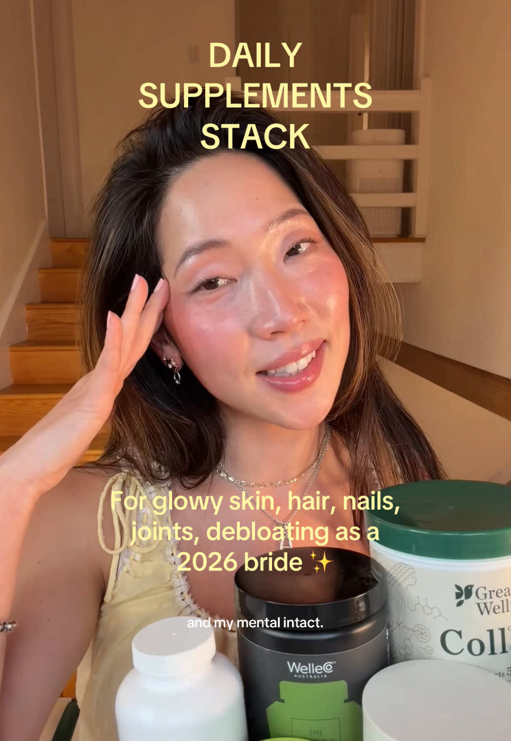 TikTok post by @hanahdewybae for Great Lakes Wellness. Caption reads: [...] code BNMKB) @ARMRA @welleco @Great Lakes....
