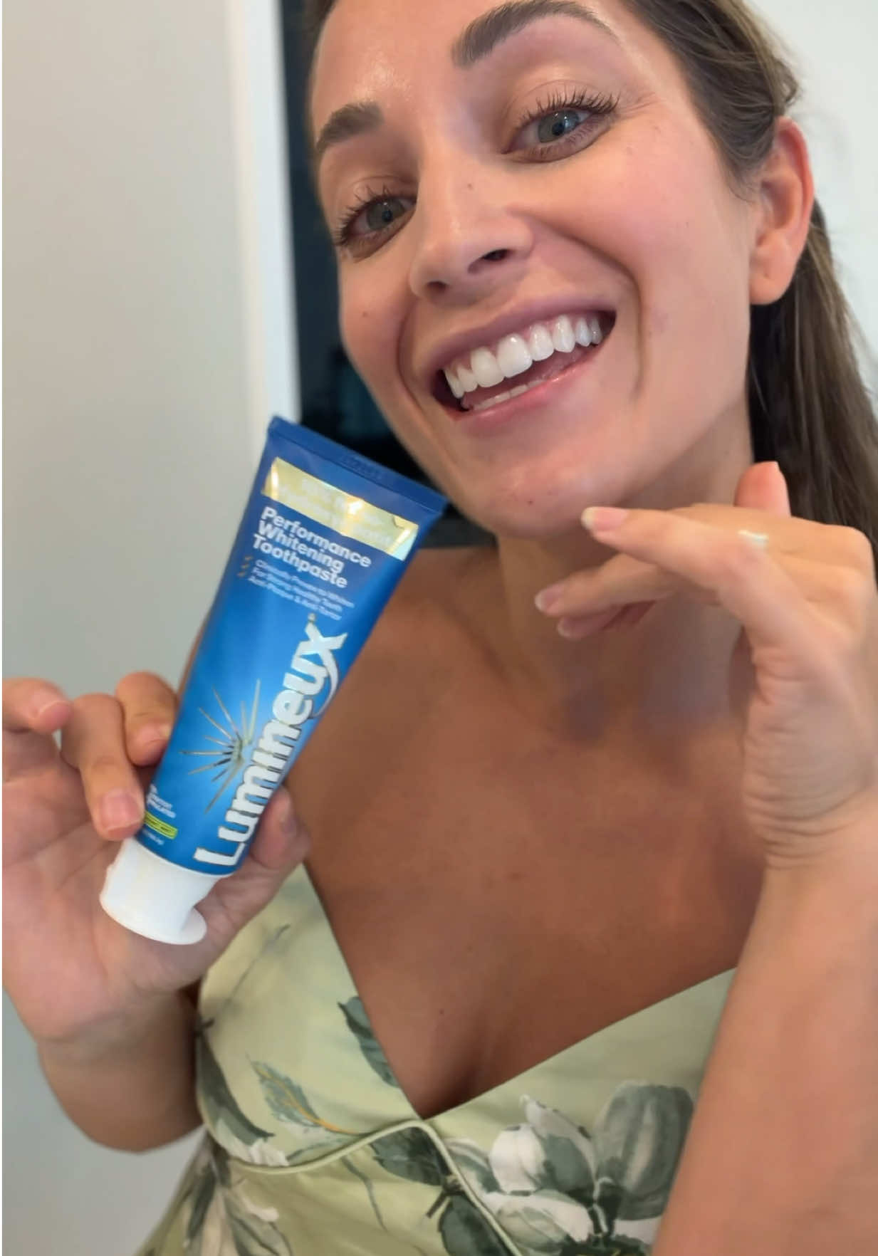 TikTok post by @kristin.jt for Lumineux. Caption reads: I’ve been using @Lumineux products for years and....
