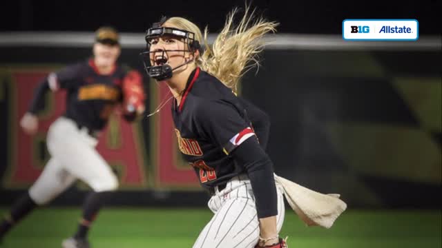 Instagram post by @b1gsoftball for D1Softball.com. Caption reads: Aubrey Wurst is a force on the mound for....