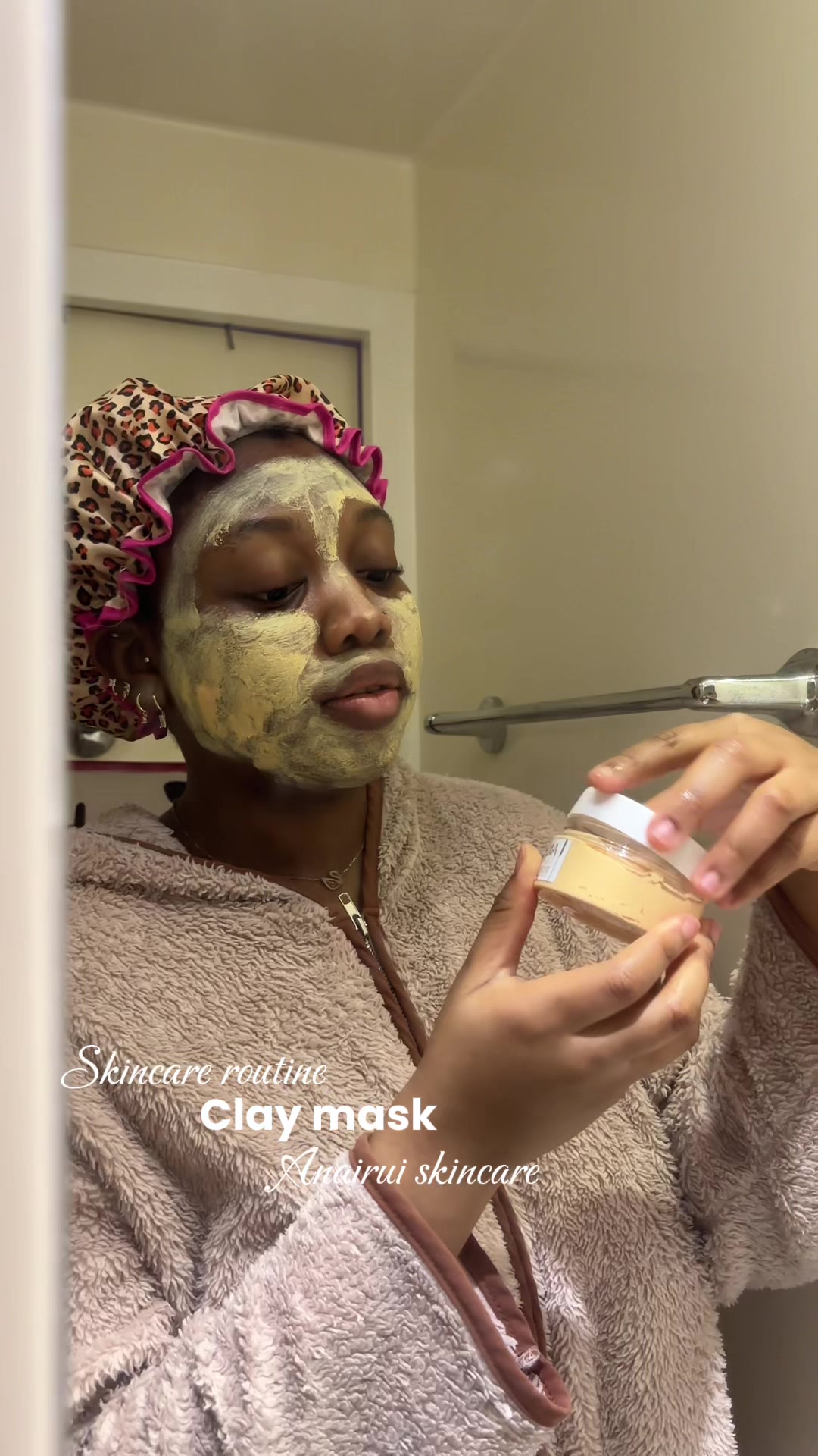 TikTok post by @azee.ztt for ANAIRUI Skin Care. Caption reads: [...] SkinCare products #turmericskincare....