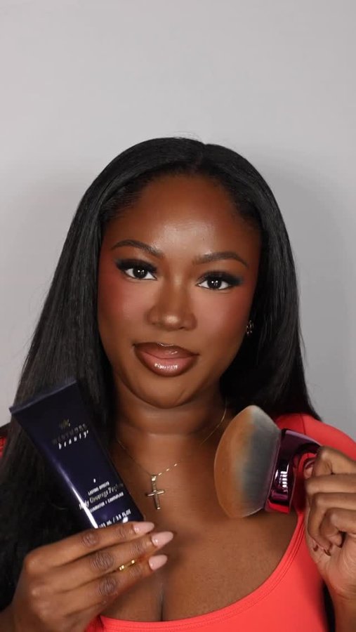 Instagram post by @jasadetunji for Westmore Beauty. Caption reads: Makeup is NOT just for your face! Check out the....