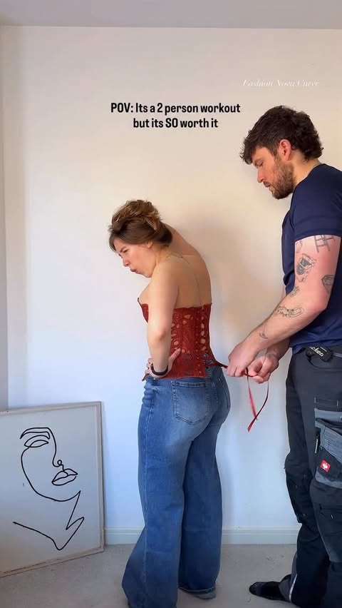 Instagram post by @ema.lv for Fashion Nova. Caption reads: [...] that makes the waist VANISH....