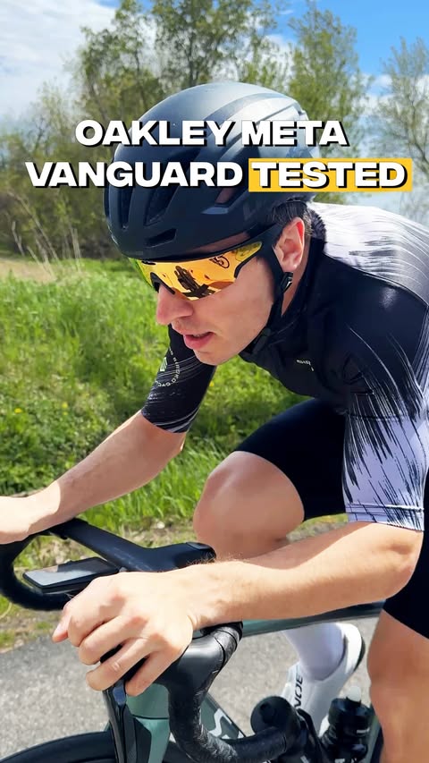 Instagram post by @charlesouimet for Oakley. Caption reads: [...] work! I’ve been testing the new @oakleymeta....