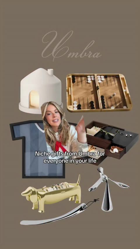 Instagram post by @lex_nicoleta for Umbra. Caption reads: [...] for everyone in your life courtesy of....