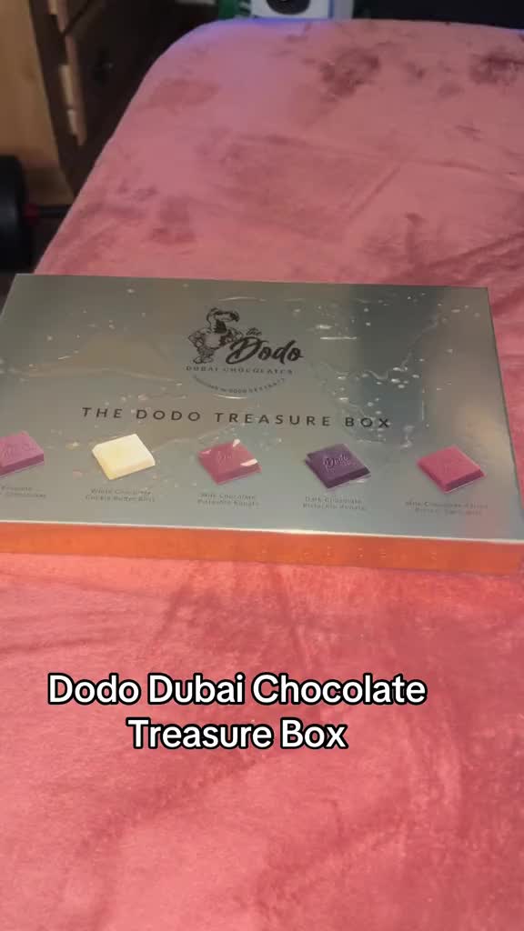 TikTok post by @dodzilla84 for Dodo Chocolates. Caption reads: [...] #pistachio #dessert@The Dodo Chocolates.
