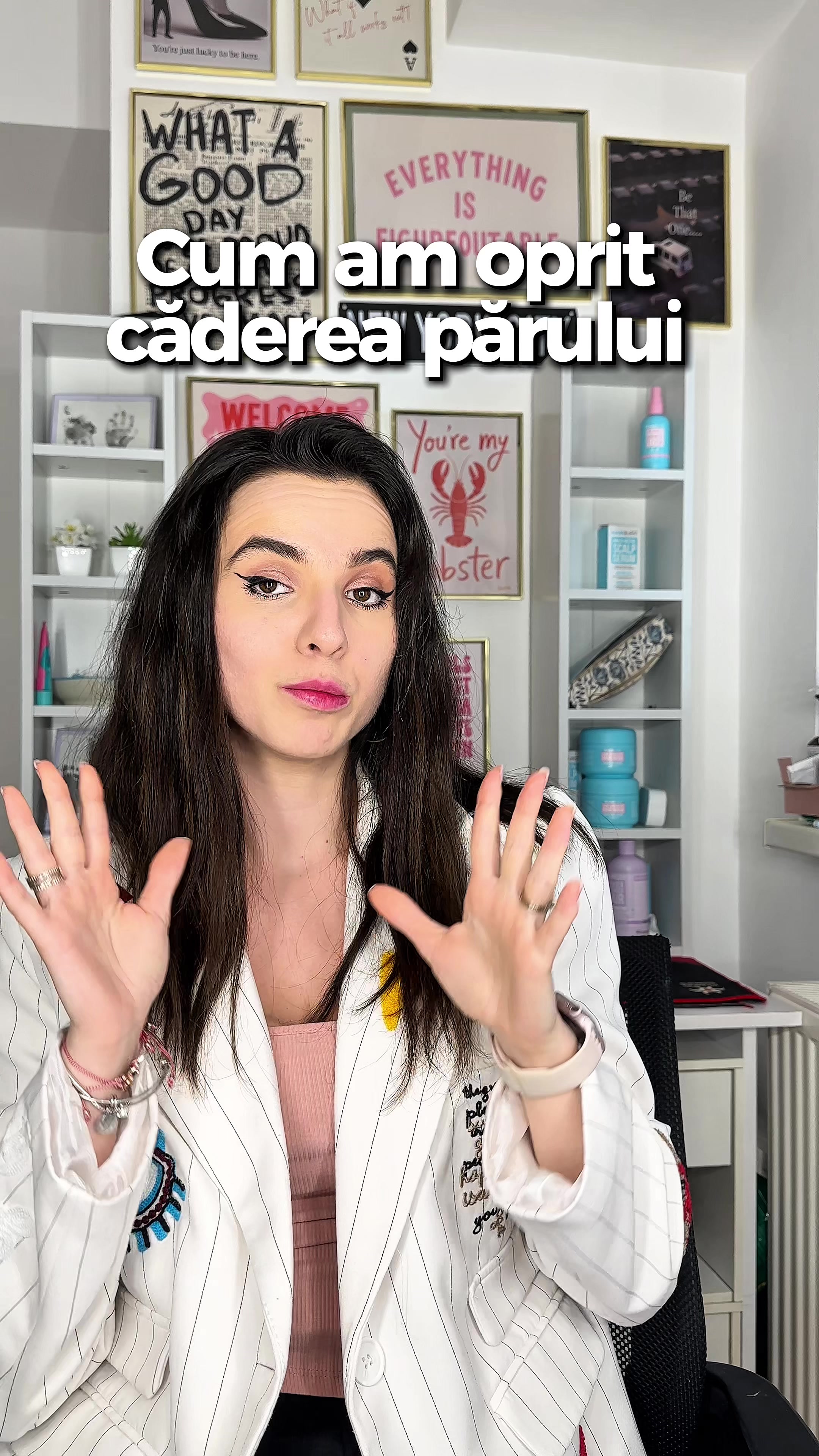 TikTok post by @denisageorgiana.ro for Hairburst. Caption reads: [...] meu💖💞💗#denisageorgiana @Hairburst Romania.