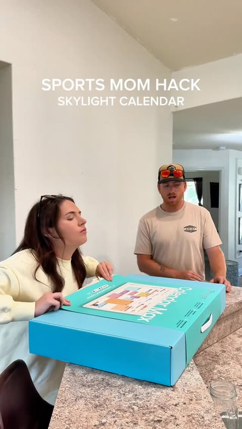 Instagram post by @briannamerrittblog for Skylight Frame. Caption reads: Between softball, school, practices, and....