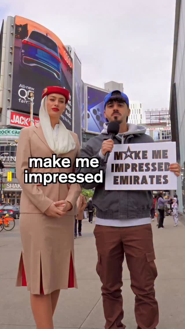 Instagram post by @saifshawaf for Emirates. Caption reads: If you like travelling the world, consider a....
