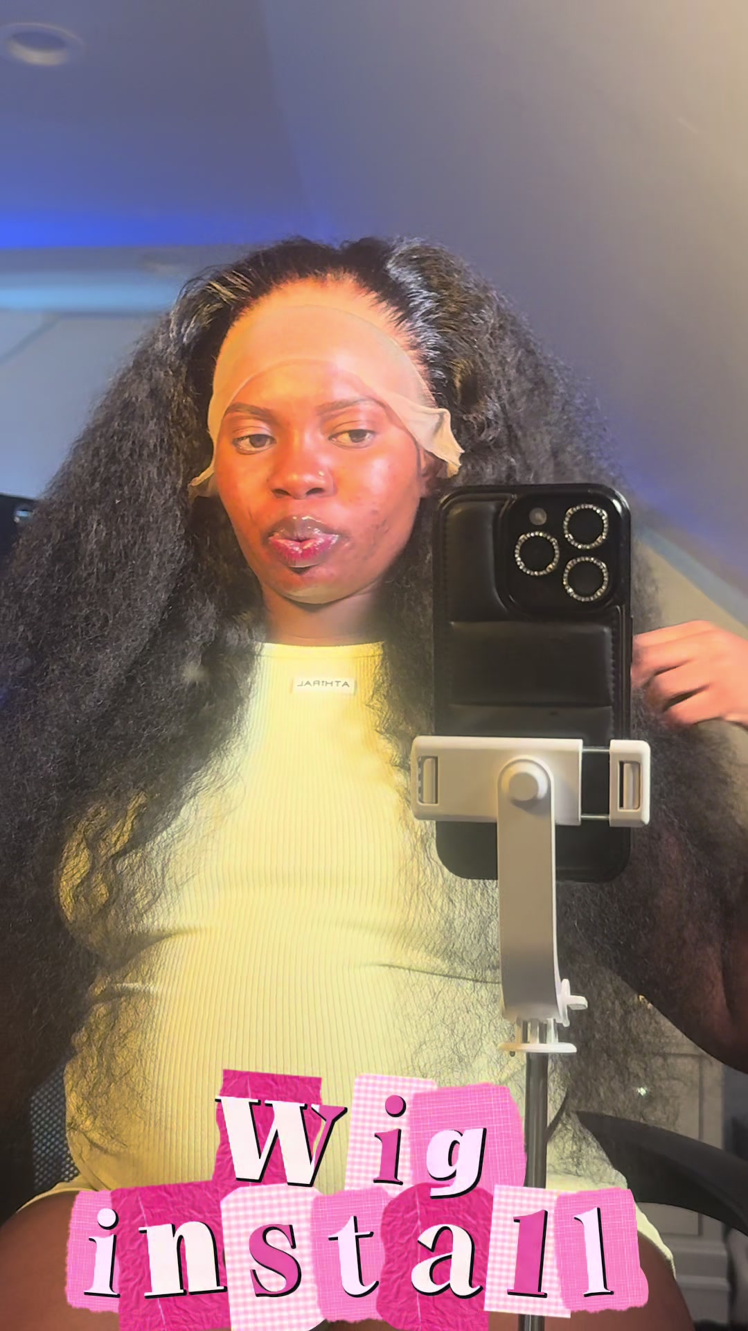 TikTok post by @vvaleriah2 for Bling Hair. Caption reads: Wig from @Bling Hair Fashion #wiginfluencer....