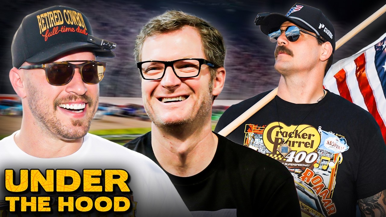 YouTube post by @BussinWithTheBoys for FanDuel. Caption reads: Taylor Lewan & Will Compton Try Their Best To....