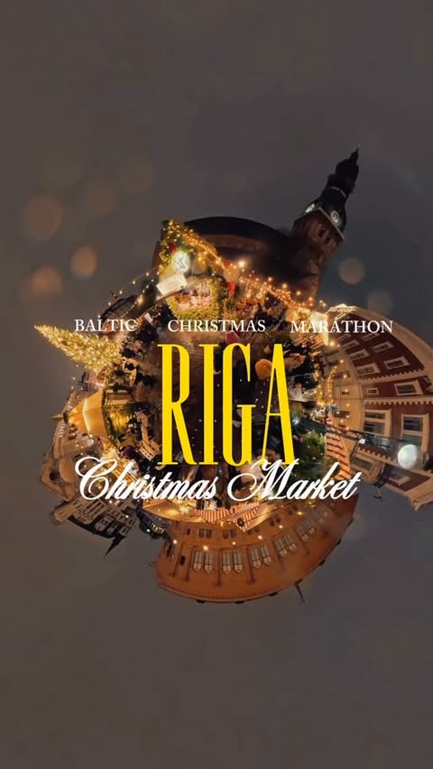 Instagram post by @teretallinn for airBaltic. Caption reads: Our Baltic Christmas Marathon has started and....