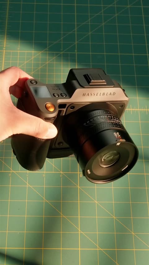 Instagram post by @kylersteele for Hasselblad. Caption reads: Unboxing the Hasselblad X2D II

After using the....