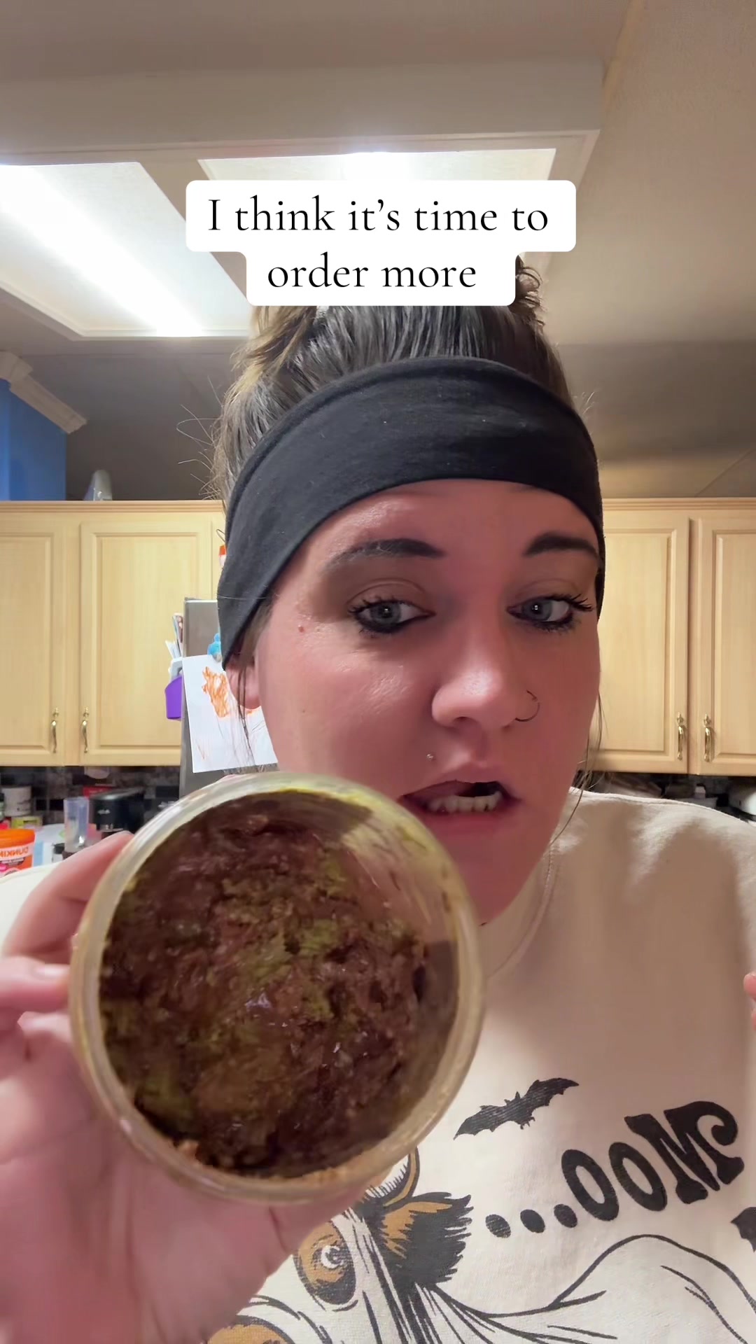 TikTok post by @thathotmessbre for Nerdy Nuts. Caption reads: [...] is one of my favorite by far! #fyp....