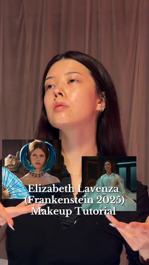 Instagram post by @xoanyvn for Flower Knows. Caption reads: Elizabeth Lavenza makeup tutorial 🤍 tysm....