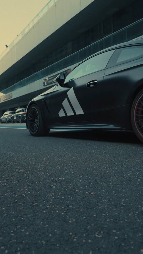 Instagram post by @adidasindia for Mercedes-Benz. Caption reads: Ignition and stride, side by side 💨 #adizero EVO....