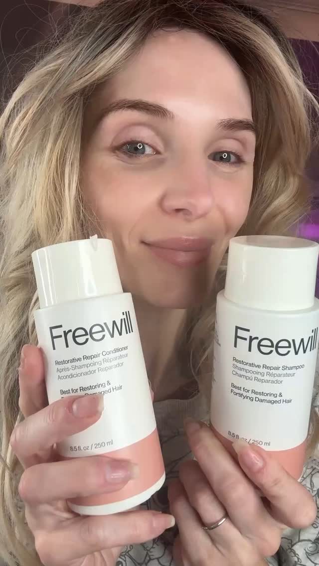 Instagram post by @blonde25 for Sally Beauty. Caption reads: #FREEWILLPARTNER  Clean ingredients, vibrant....