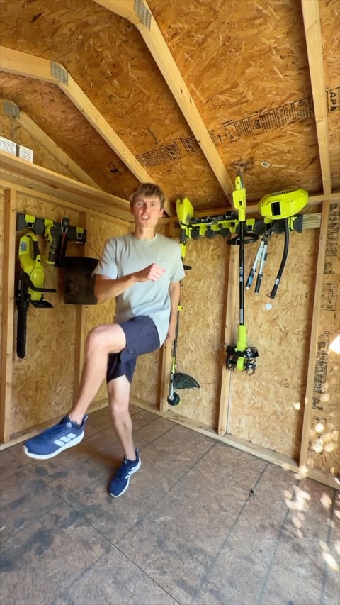Instagram post by @alexquist_ for The Home Depot. Caption reads: The garage and shed are always the quickest to get....
