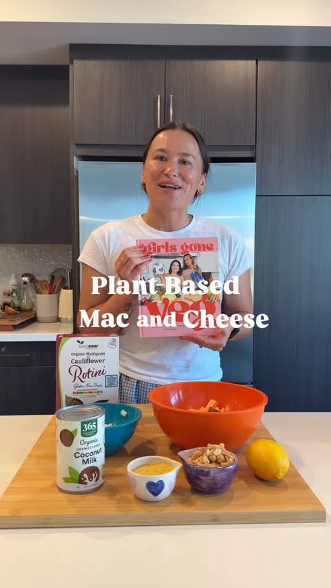 Instagram post by @rileythree for NOW Foods. Caption reads: [...] mac & cheese with @nowfoodsofficial pasta....