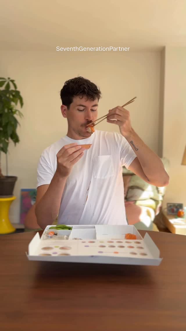 Instagram post by @veryharryhill for Seventh Generation. Caption reads: #SeventhGenerationPartner Fresh & clean thanks to....