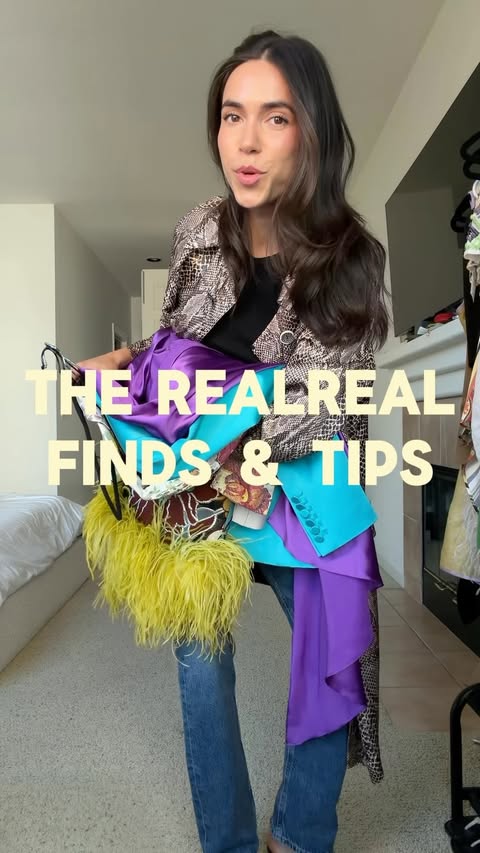 Instagram post by @by.ivanaramirezm for The RealReal. Caption reads: [...] make room for my new pieces, all on....