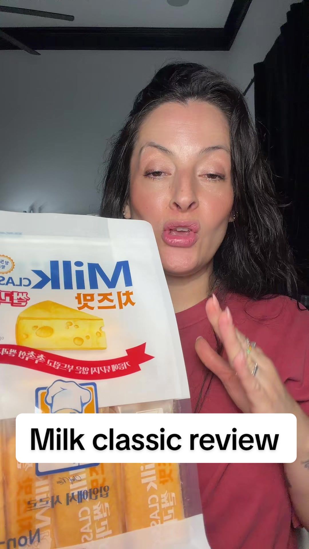 TikTok post by @roxannerivas for Yami. Caption reads: @Yami. Best of Asia I love the #cheese flavor....