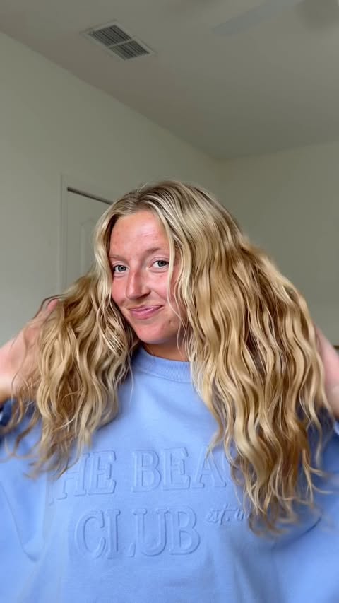 Instagram post by @itsgretawilson for Briogeo. Caption reads: Using the @briogeo shampoo and conditioner single....