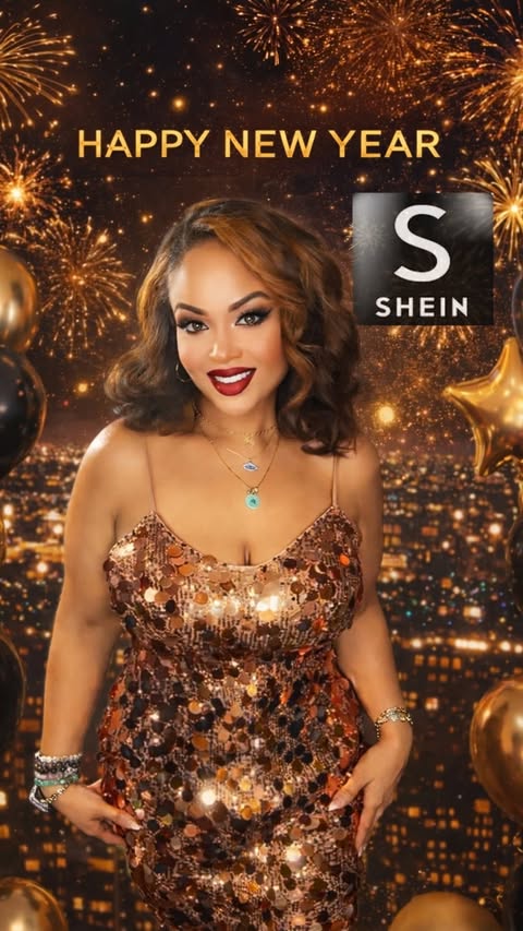 Instagram post by an influencer for SHEIN. Caption reads: [...] in the new year in style with @sheinbrasil....