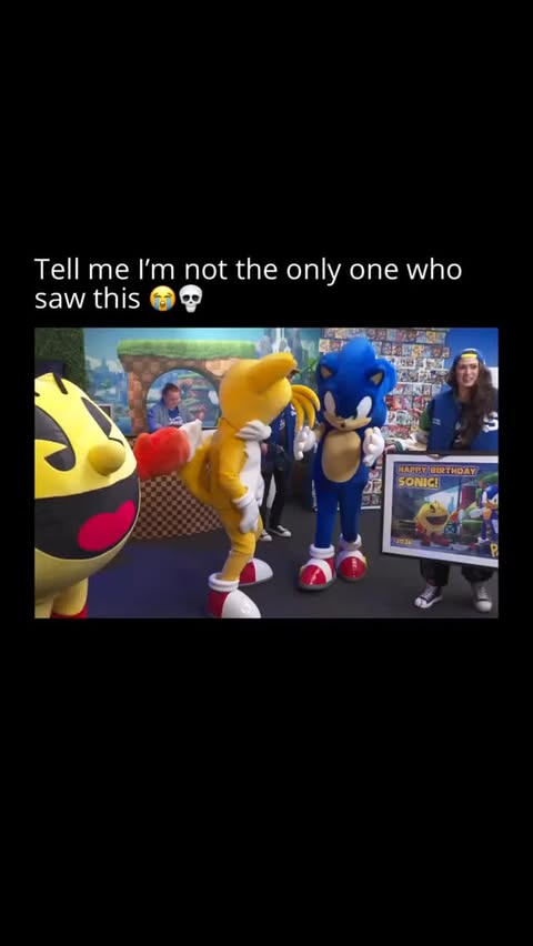Instagram post by @fishing_universe07 for SEGA. Caption reads: 35 years later and Sonic is still full of....