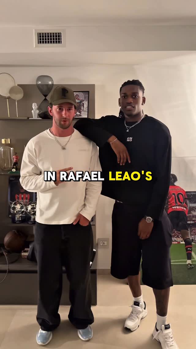 Instagram post by @lifeofkofi for Cernucci. Caption reads: We got invited to Rafael Leão’s house 😳.